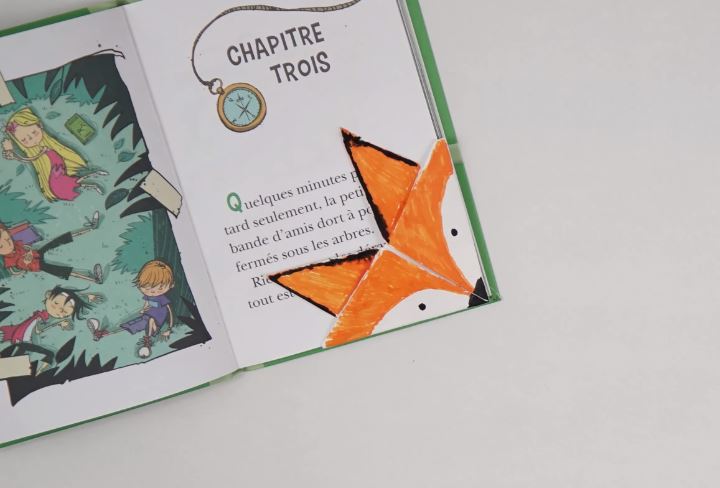 marque page renard origami