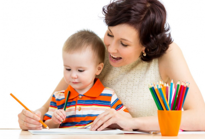 babysitter montessori, activité coloriage