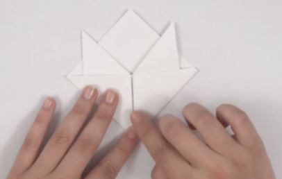 etape 5 origami renard momji