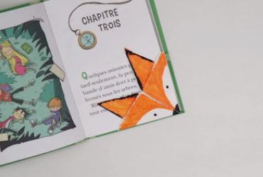 marque page origami renard momji