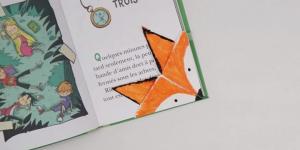 marque page origami renard mômji