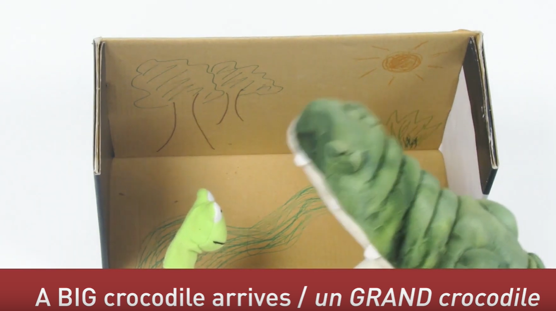 marionnettes crocodile